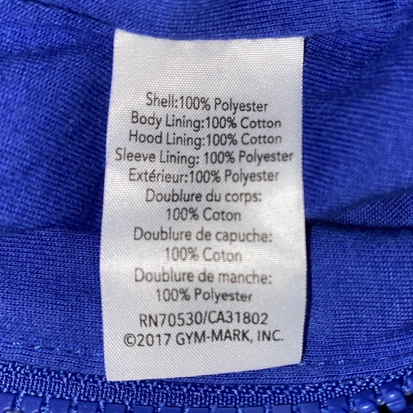 Gymboree Size Large (10-12) Blue Zip-Up Windbreaker with Pink, Peach Flowers - Picture 8 of 14